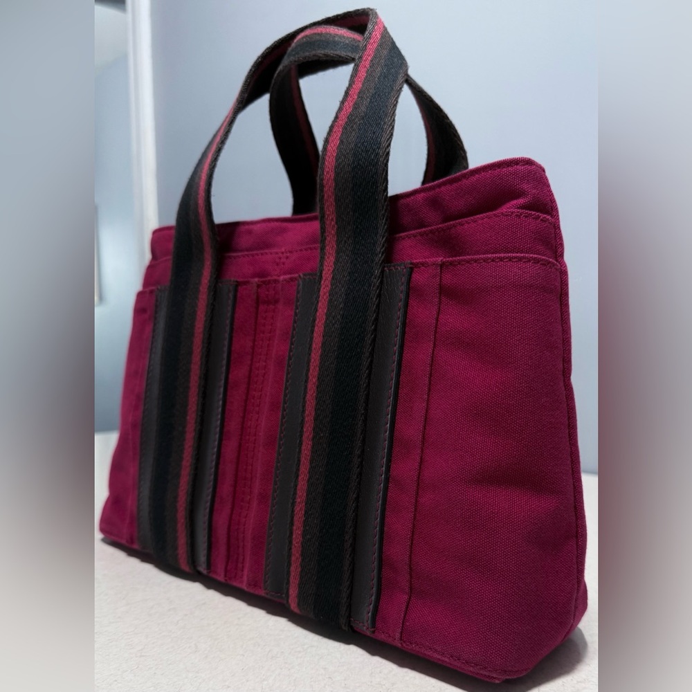 Hermes Troca Horizontal PM Canvas Tote Handbag